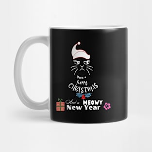 Merry  Santa Cat Christmas Mug